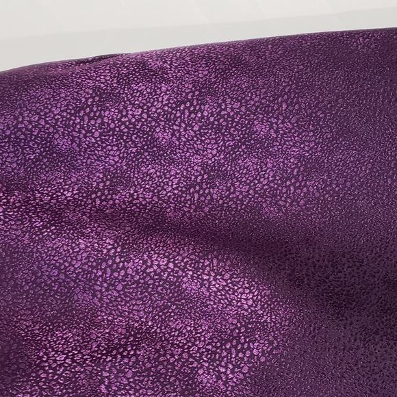 2 piece suit purple metallic blazer&skirt set size 22W. - Picture 7 of 13